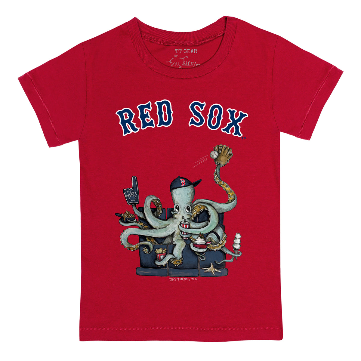 Boston Red Sox Octopus Tee Shirt