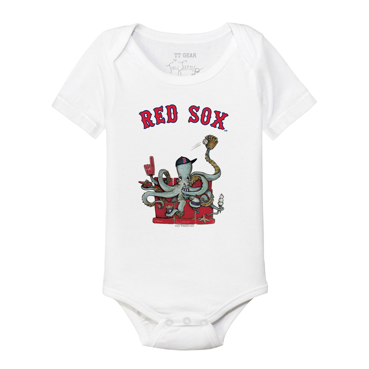 Boston Red Sox Octopus Short Sleeve Snapper