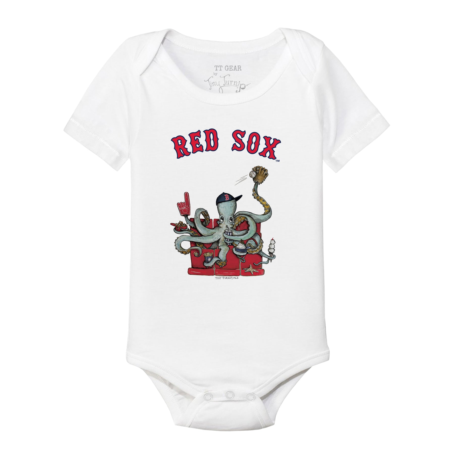Boston Red Sox Octopus Short Sleeve Snapper