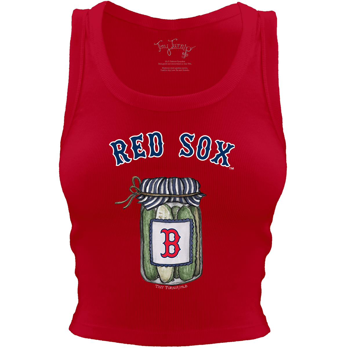 Boston Red Sox Pickle Jar Crop Tank