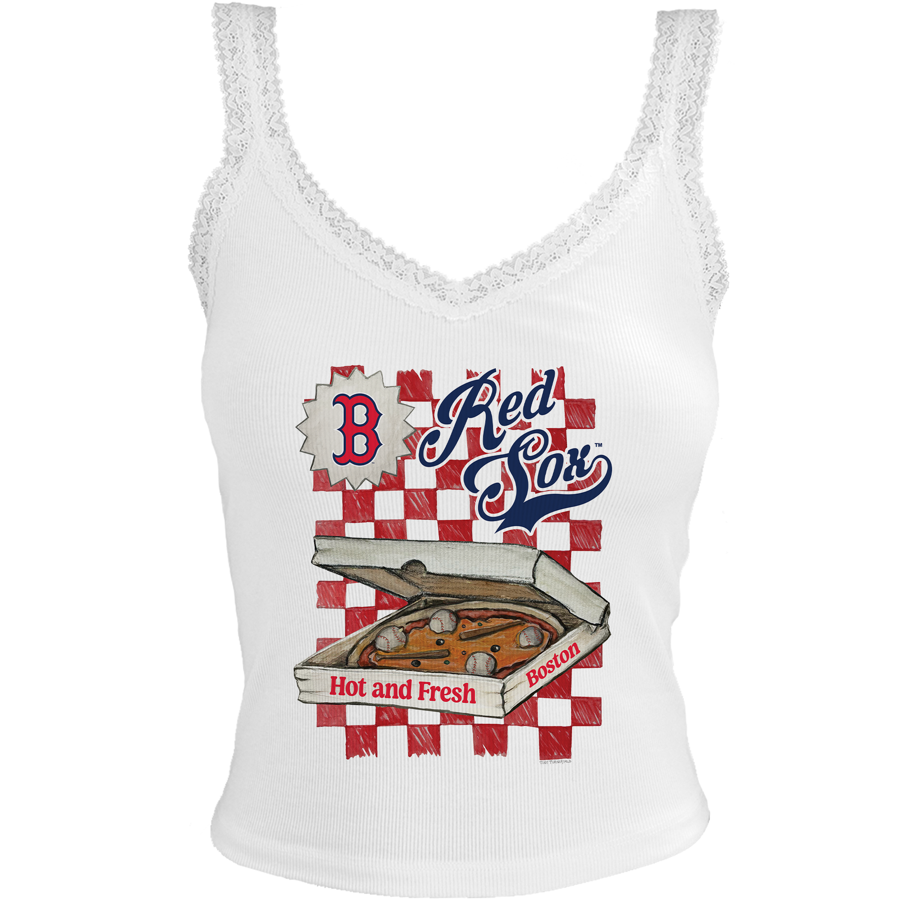 Boston Red Sox Pizza Lace Tank