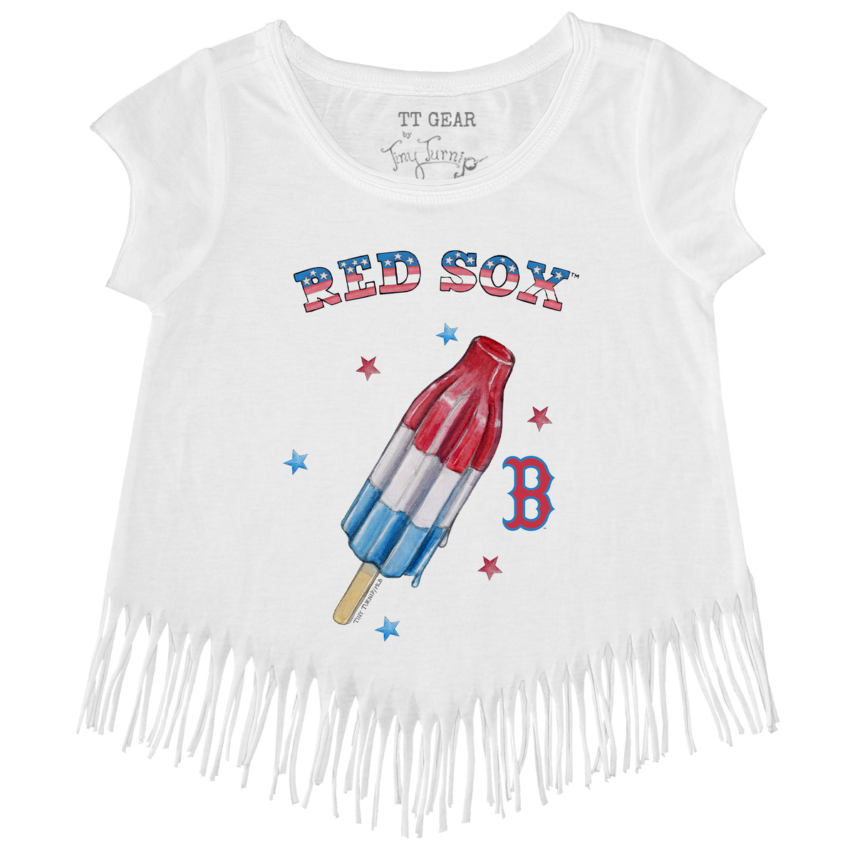 Boston Red Sox Rocket Pop Fringe Tee