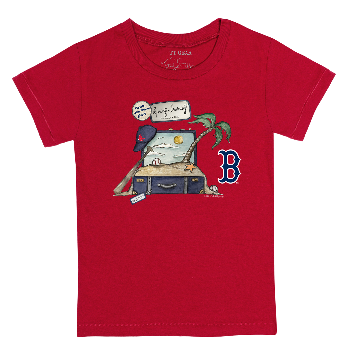 Boston Red Sox Spring Training 2026 Kid's Tee Shirt - Tiny Turnip