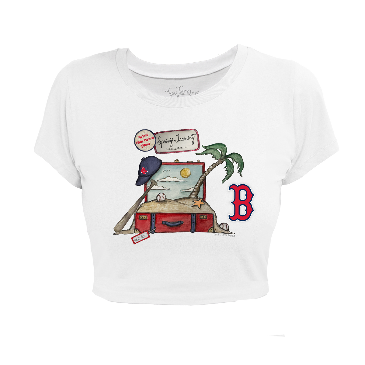 Boston Red Sox Spring Training 2026 Riley Crop Tee