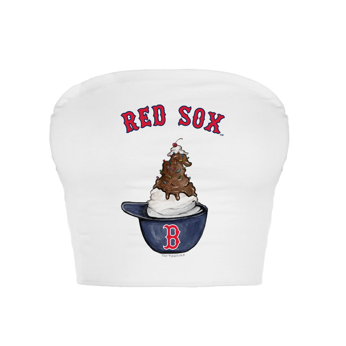 Boston Red Sox Sundae Helmet Crop Tube Top