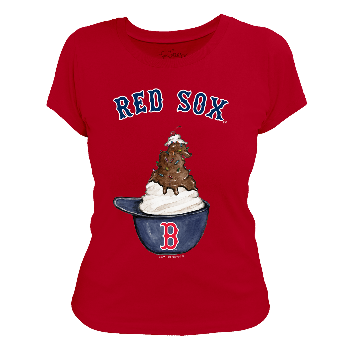 Boston Red Sox Sundae Helmet Women's Tee Shirt