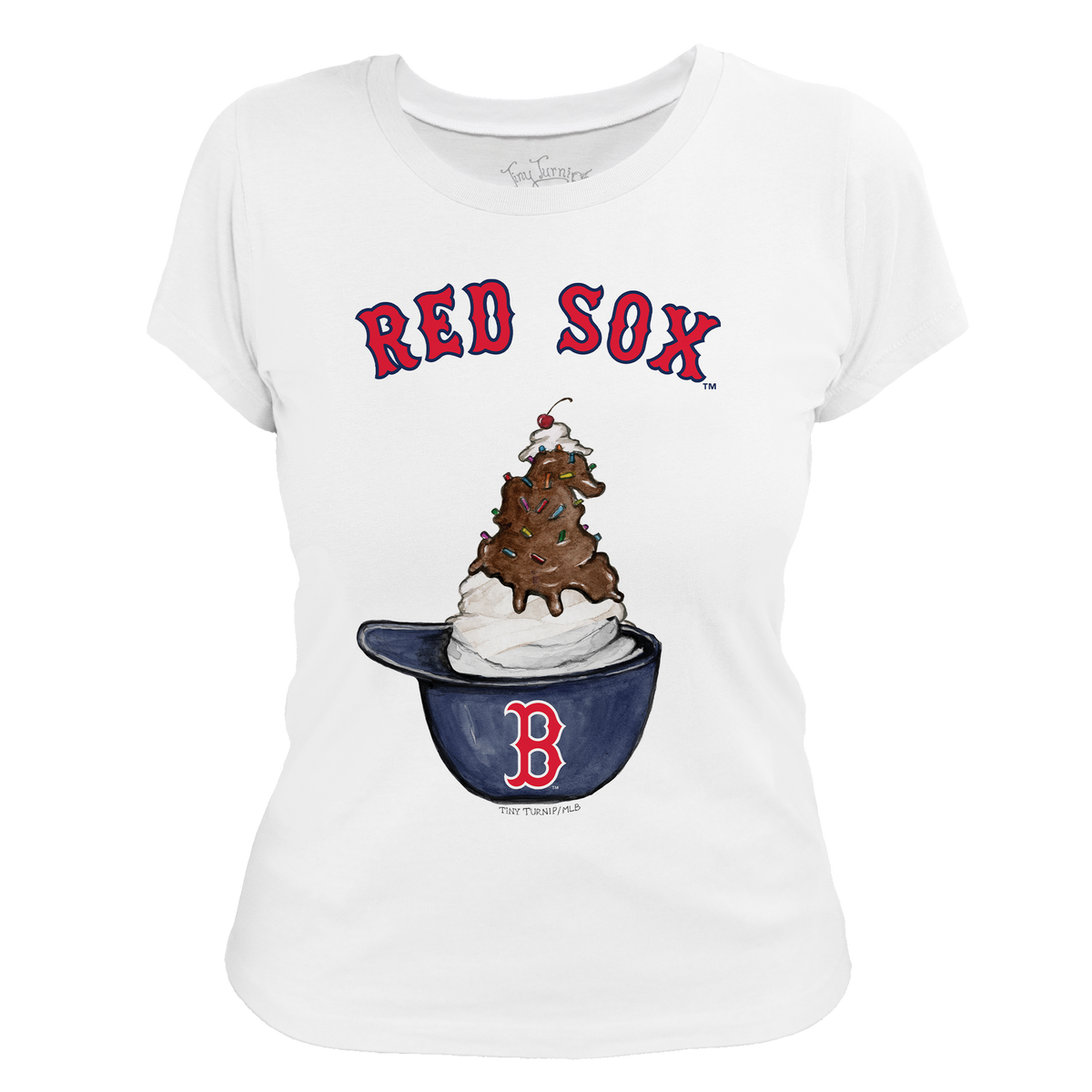 Boston Red Sox Sundae Helmet Women's Tee Shirt