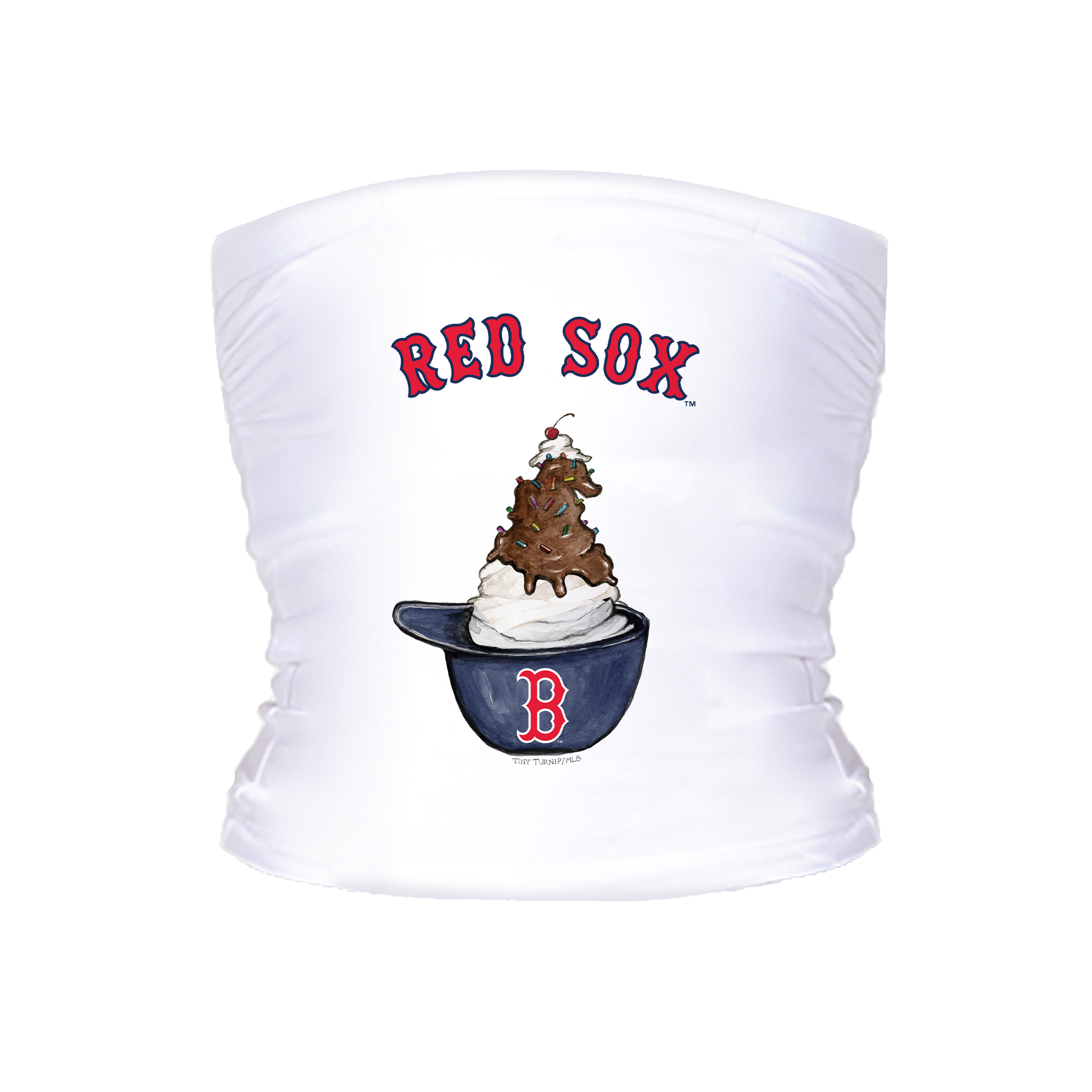 Boston Red Sox Sundae Helmet Crop Tube Top