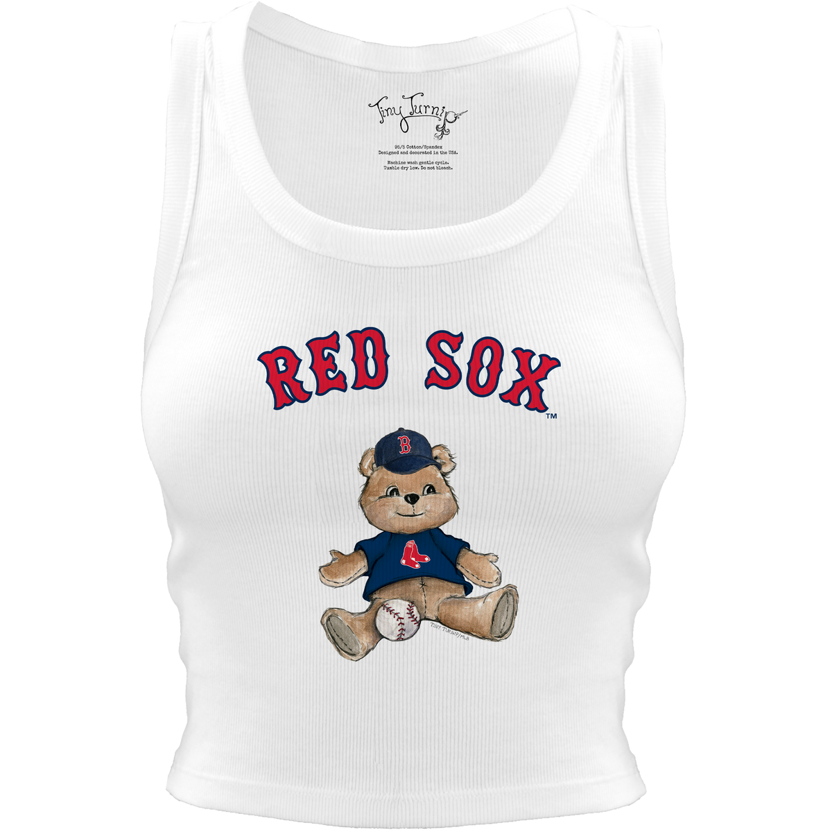 Boston Red Sox Teddy Crop Tank - Tiny Turnip