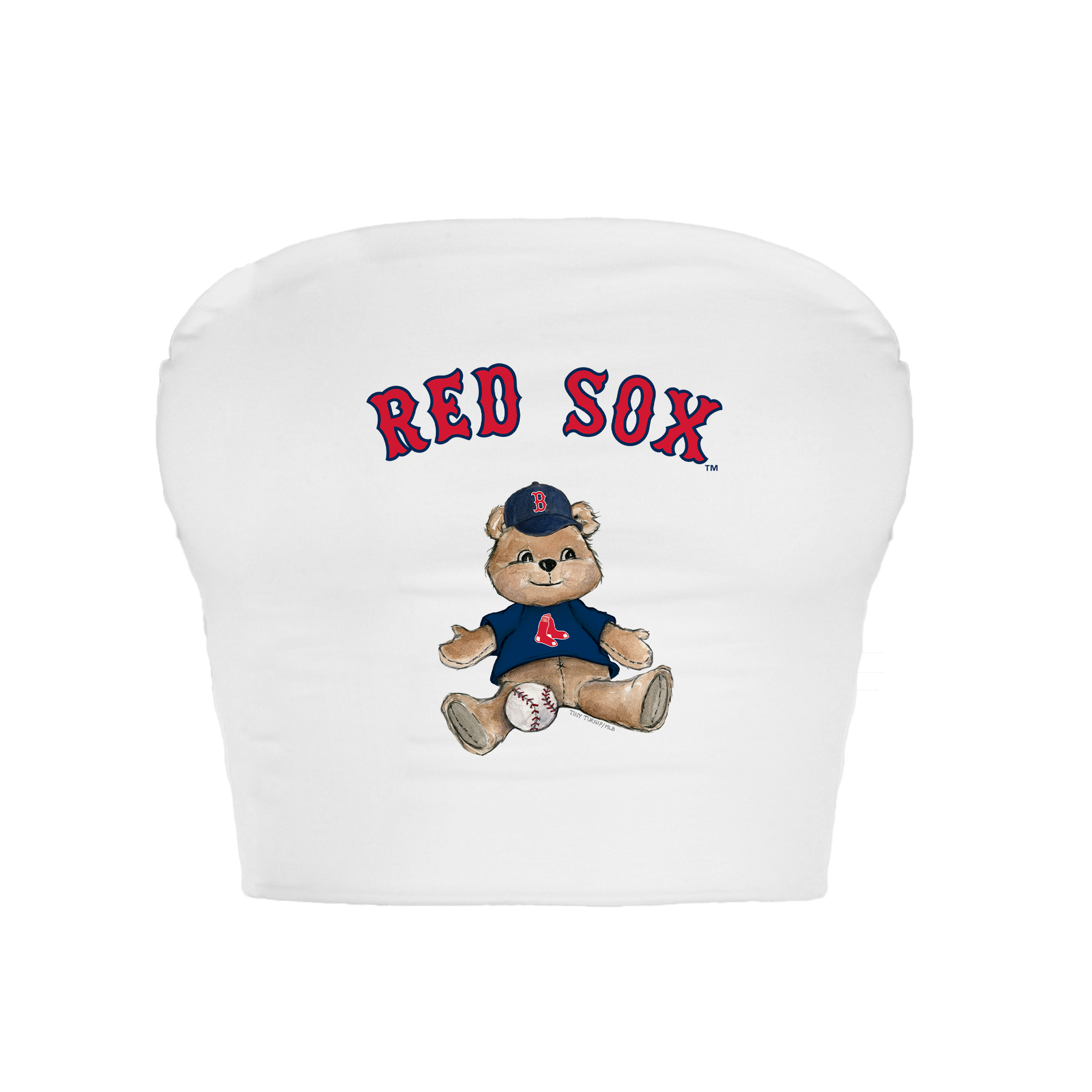 Boston Red Sox Teddy Crop Tube Top