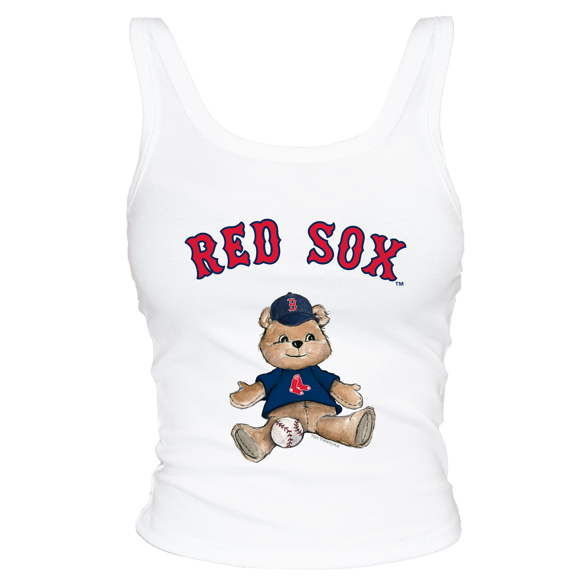 Boston Red Sox Teddy Ribbed Tank - Tiny Turnip