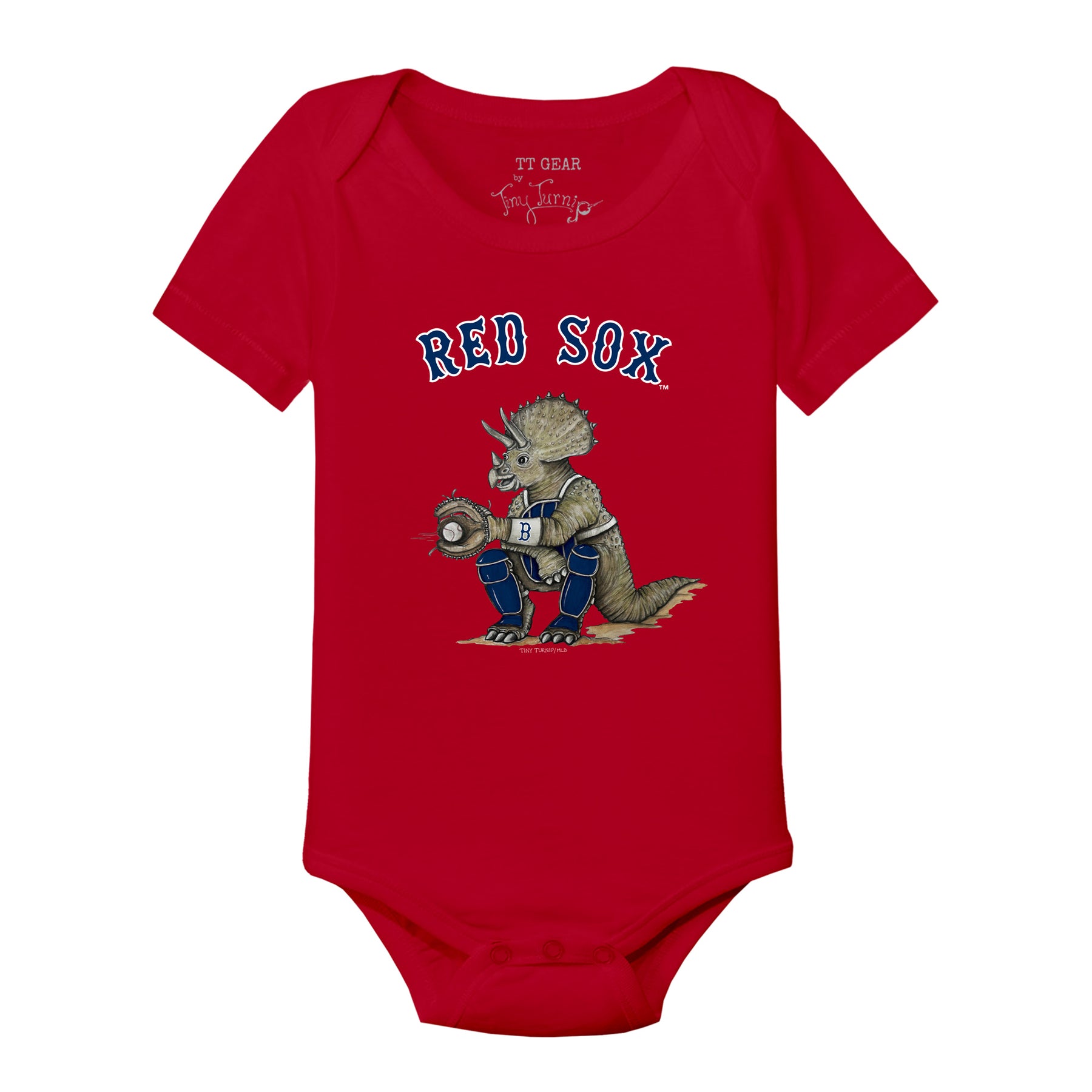 Boston Red Sox Triceratops Short Sleeve Snapper