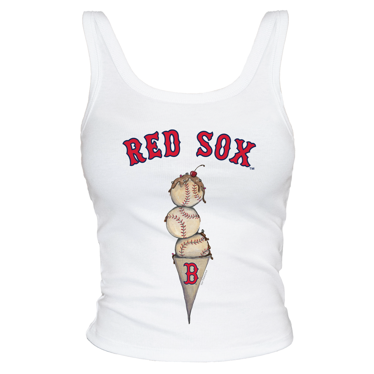 Boston Red Sox Triple Scoop Ribbed Tank