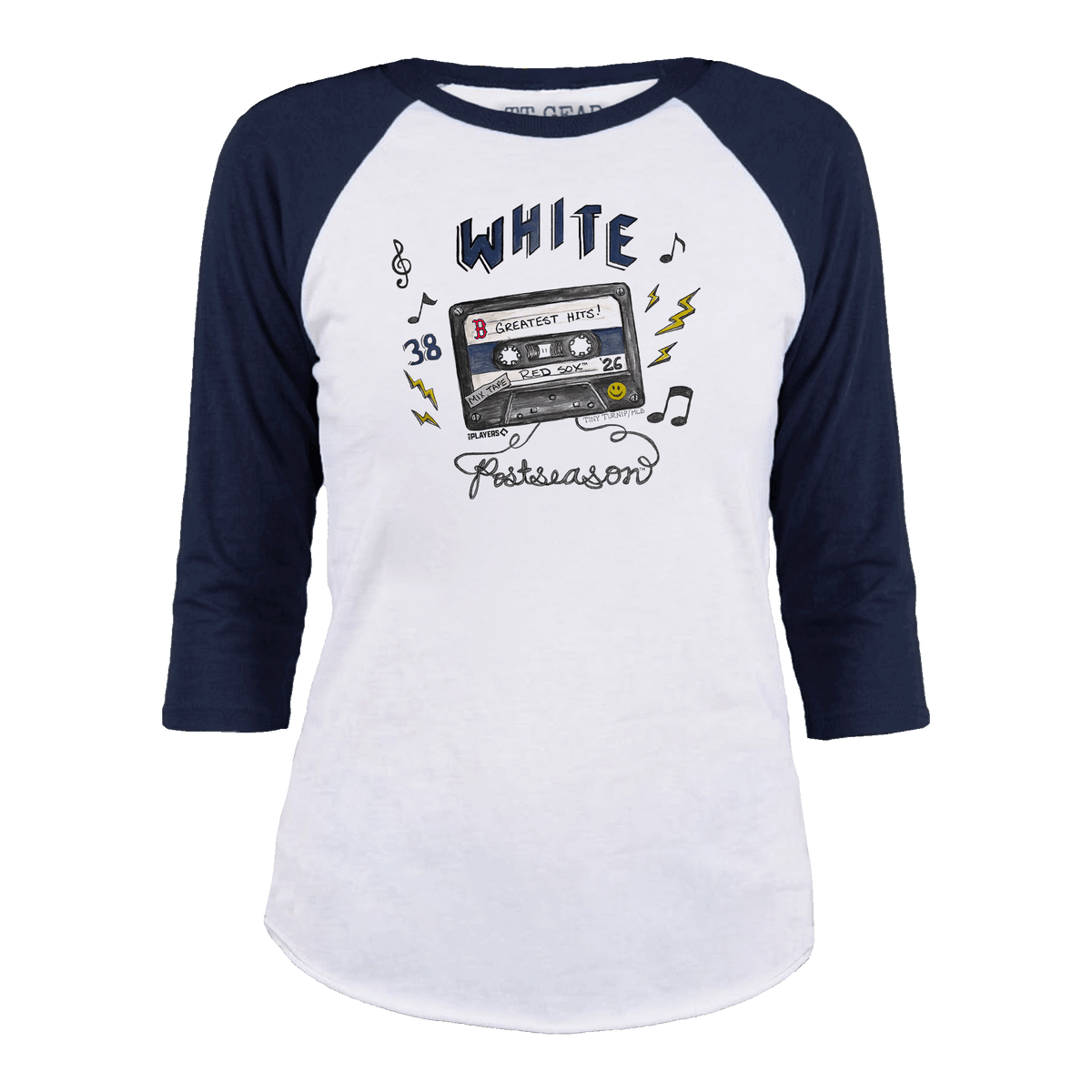 VIP Boston Red Sox Postseason '26 Unisex 3/4 Sleeve Raglan - Tiny Turnip