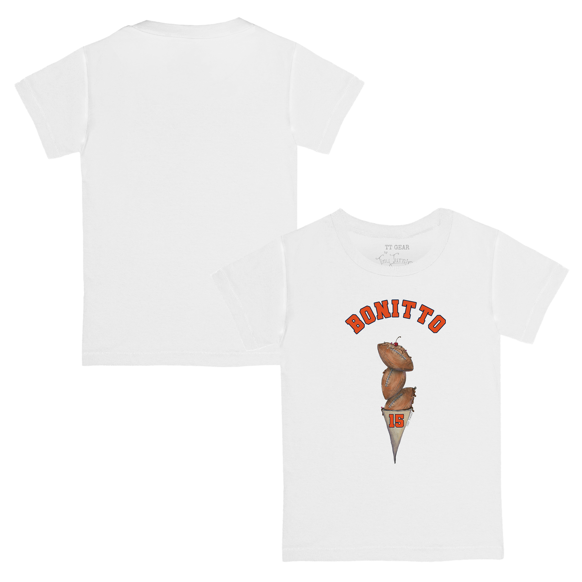 VIP Football: Triple Scoop w/ Name - Kid's Tee Shirt - Tiny Turnip