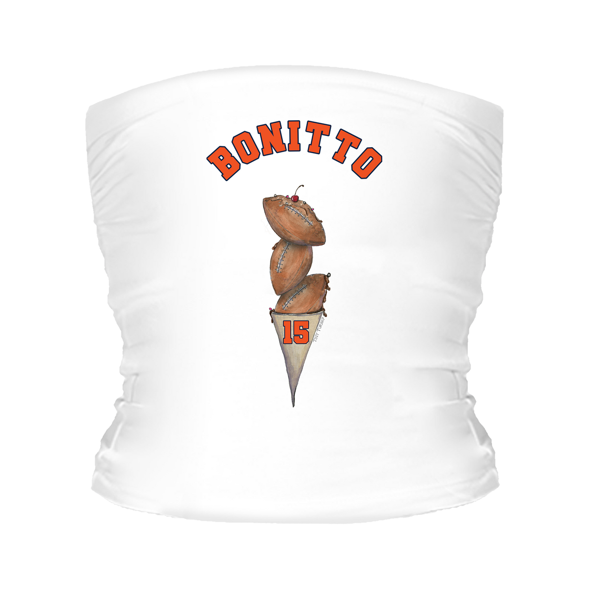 VIP Football: Triple Scoop w/ Name - Tube Top - Tiny Turnip