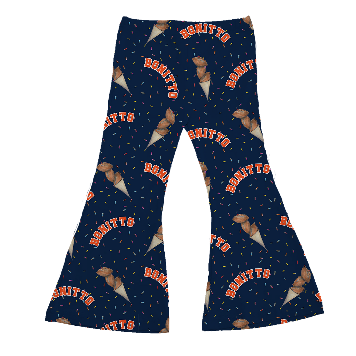 VIP Football: Triple Scoop w/ Name - Flare Pants - Tiny Turnip