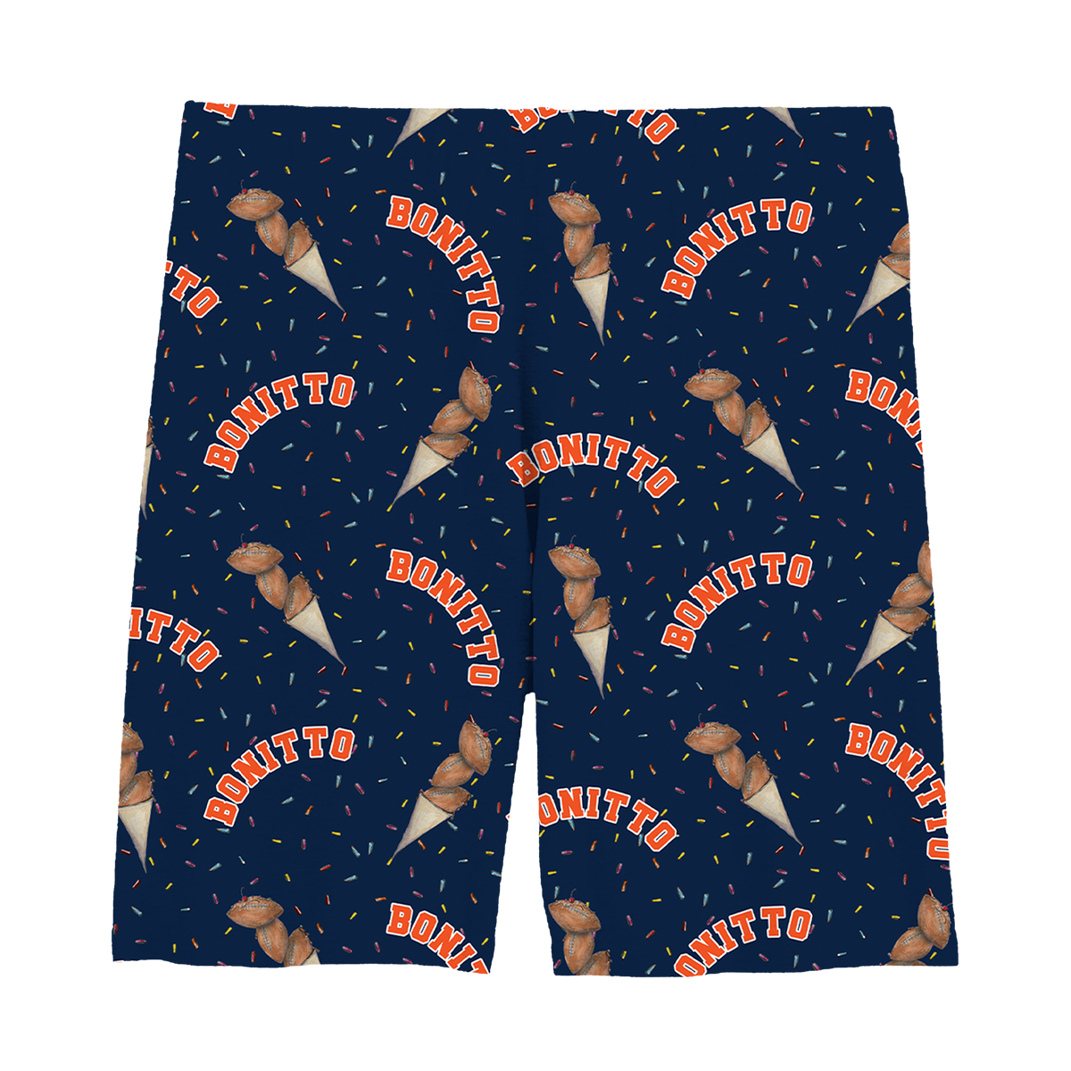 VIP Football: Triple Scoop w/ Name - Girl Shorts - Tiny Turnip