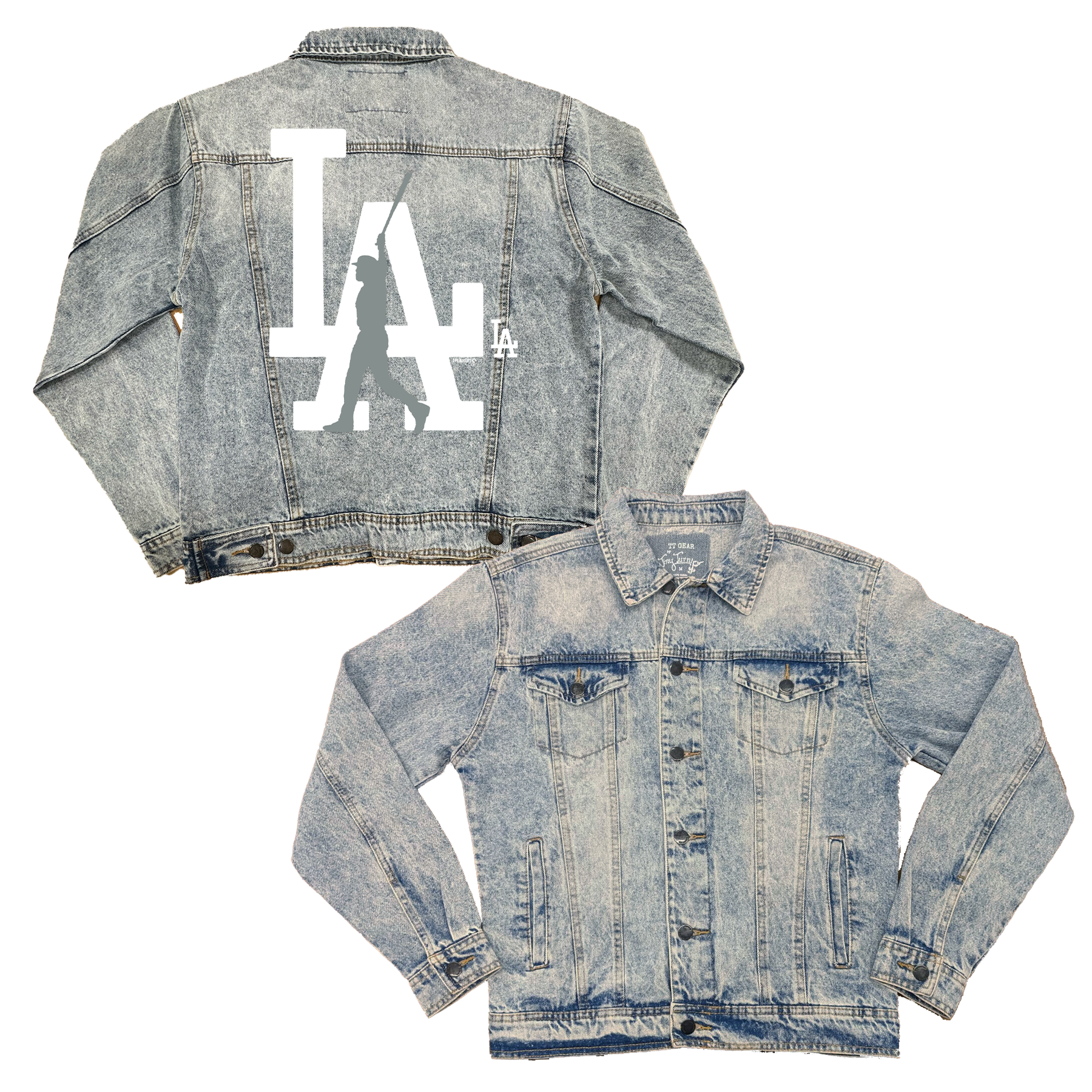 LA Walk Off Chelsea Freeman Dodgers Boyfriend Denim Jacket