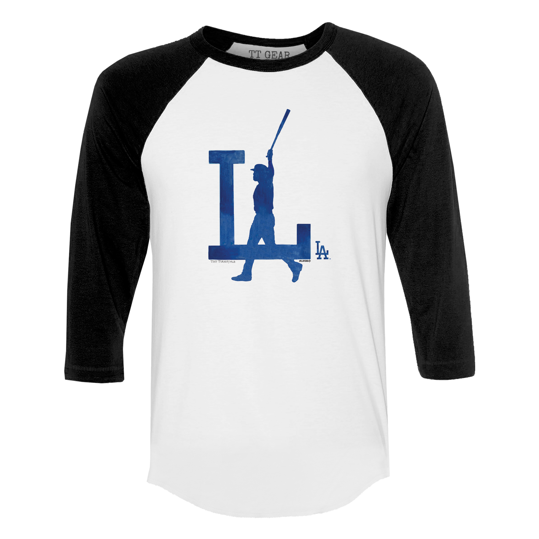 LA Walk Off Chelsea Freeman Dodgers 3/4 Black Sleeve Raglan
