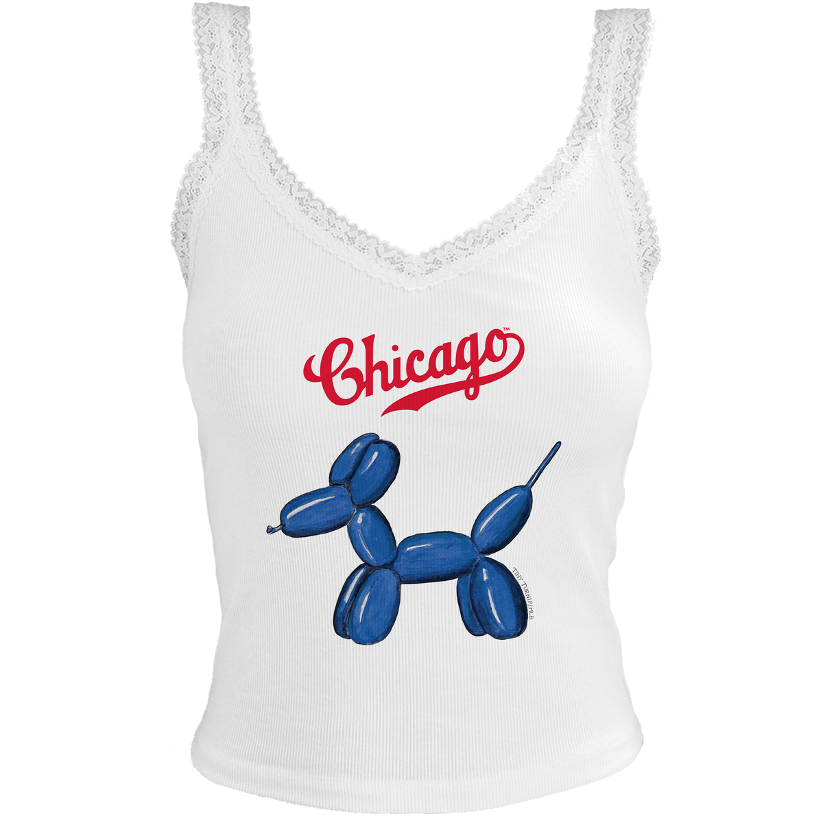 Chicago Cubs Balloon Dog Lace Tank