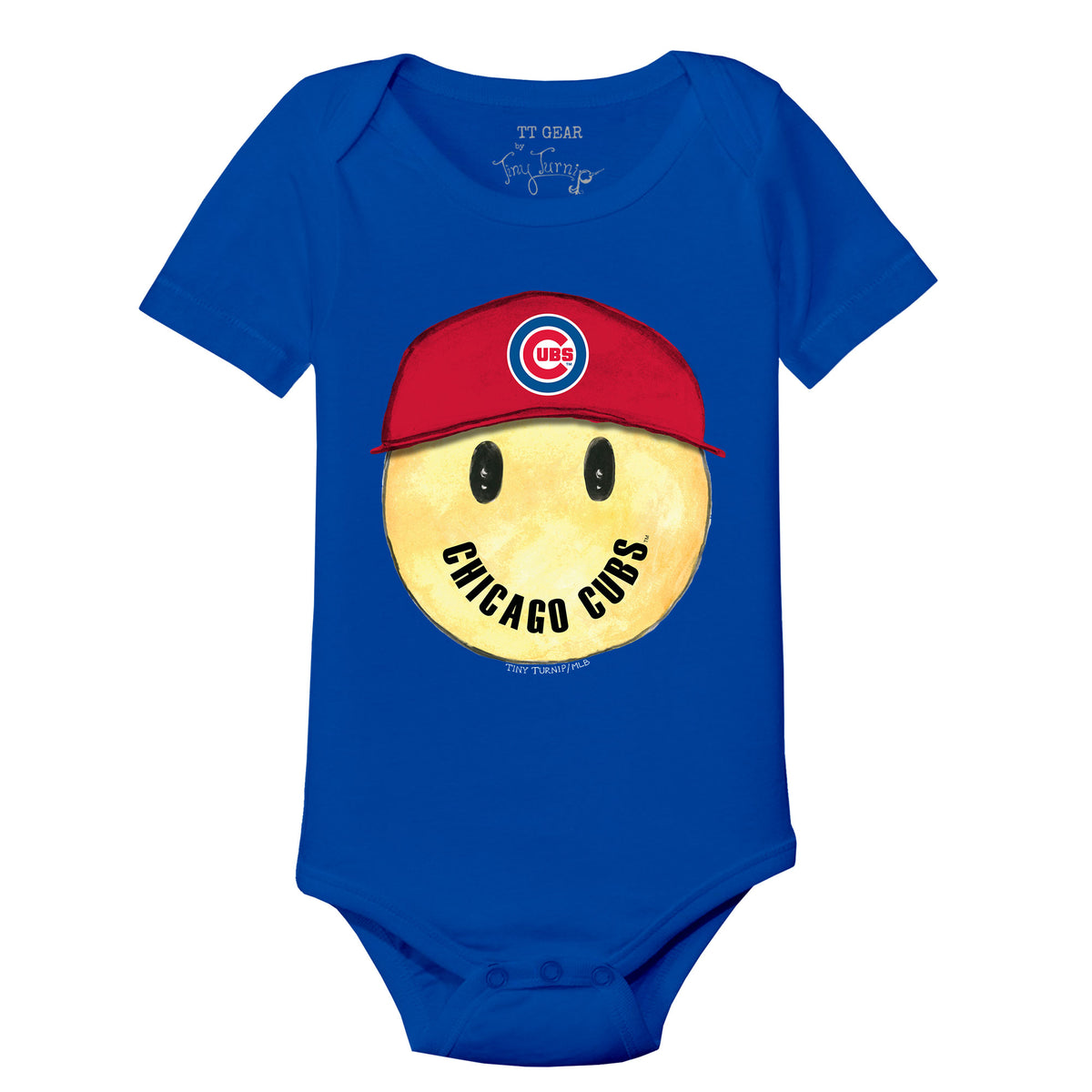 Chicago Cubs Smiley Short Sleeve Snapper