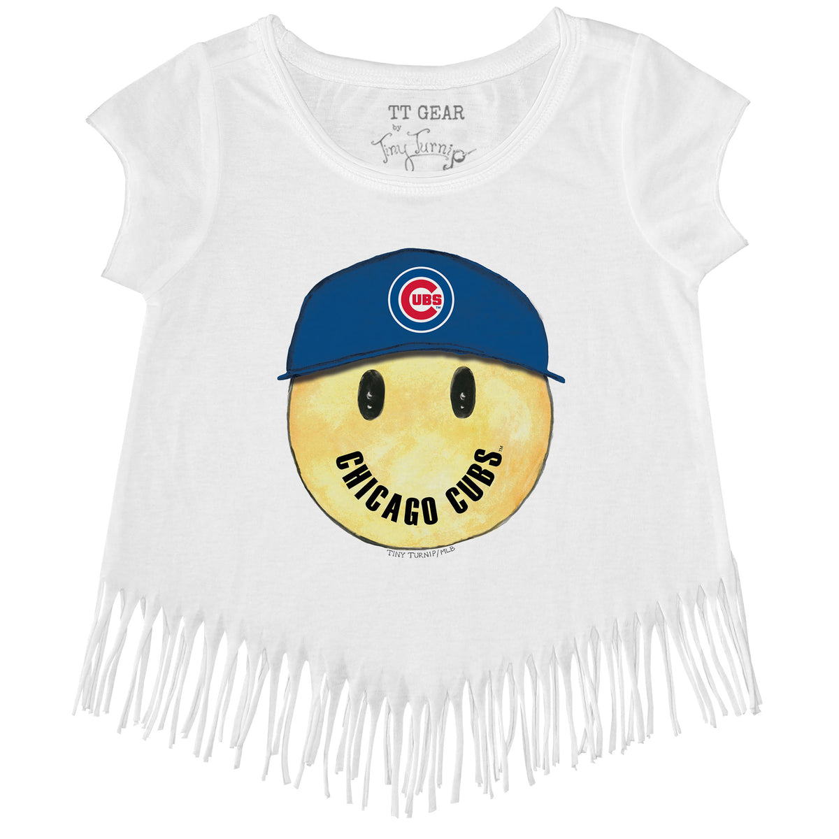 Chicago Cubs Smiley Fringe Tee
