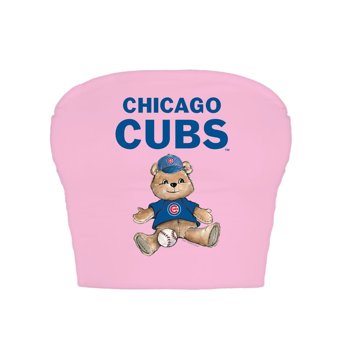Chicago Cubs Teddy Crop Tube Top
