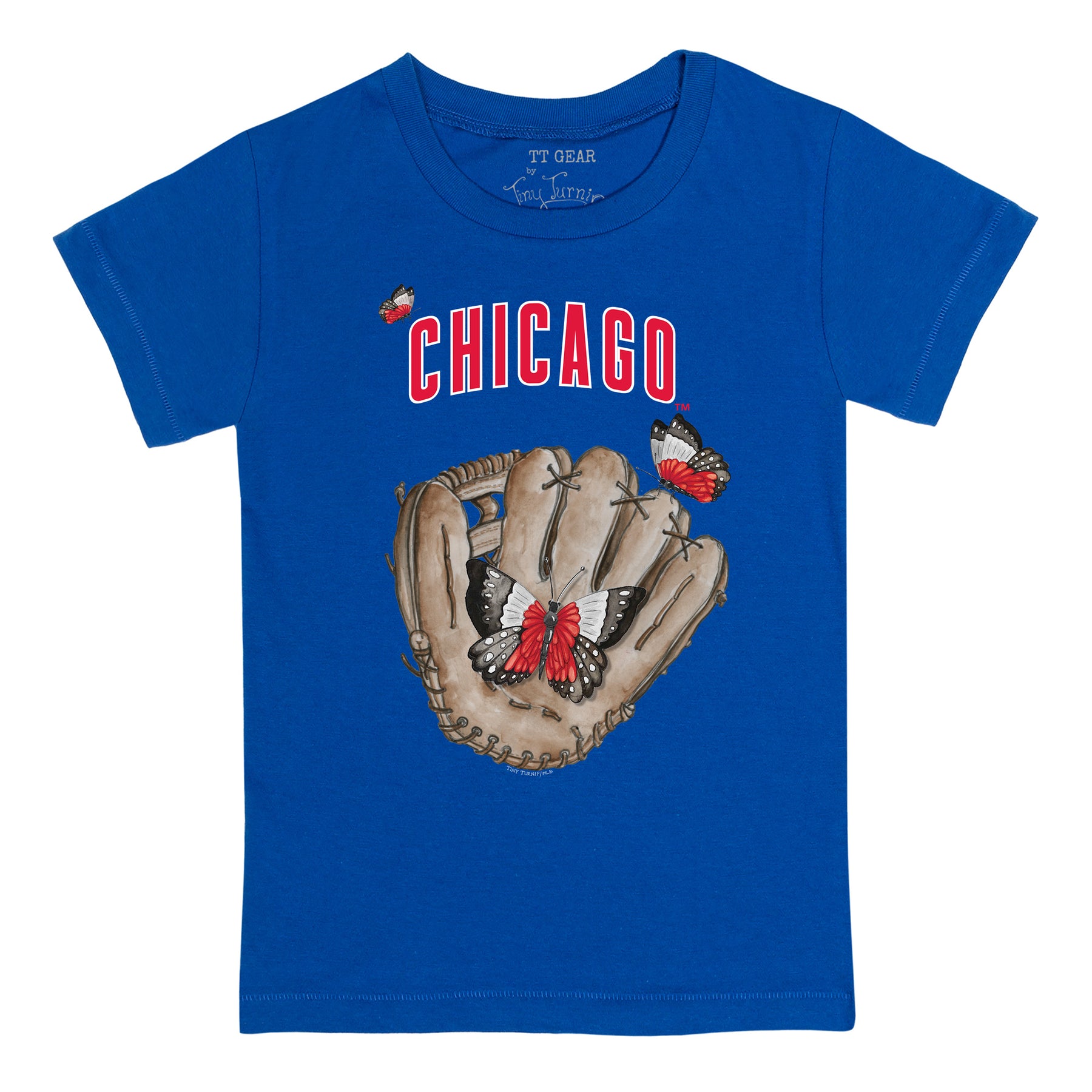 Chicago Cubs Butterfly Glove Tee Shirt
