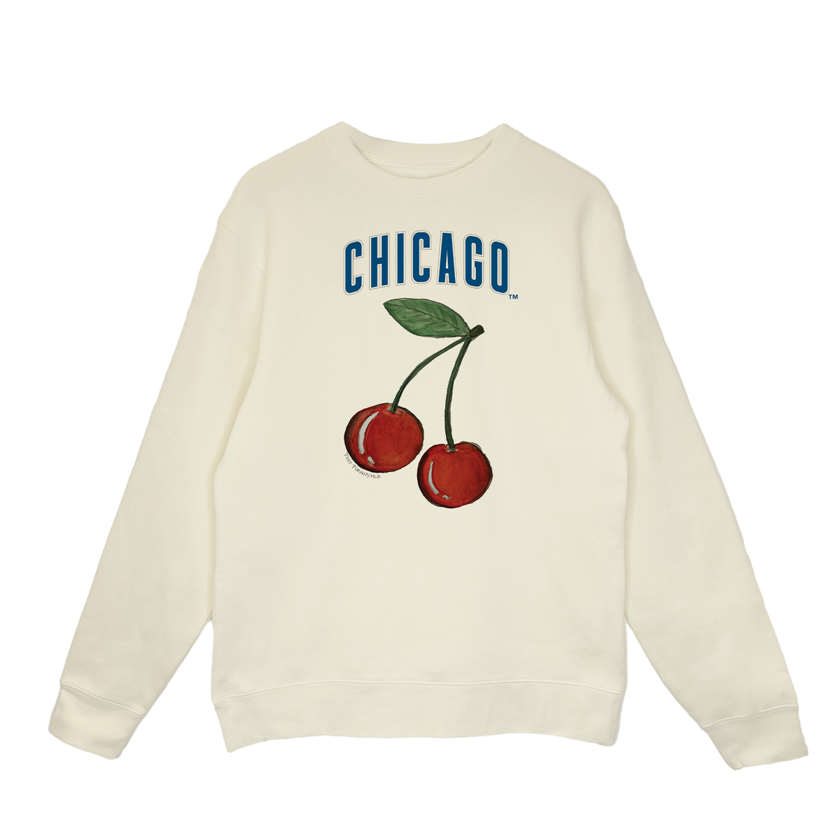 Chicago Cubs Cherry Crewneck Sweatshirt