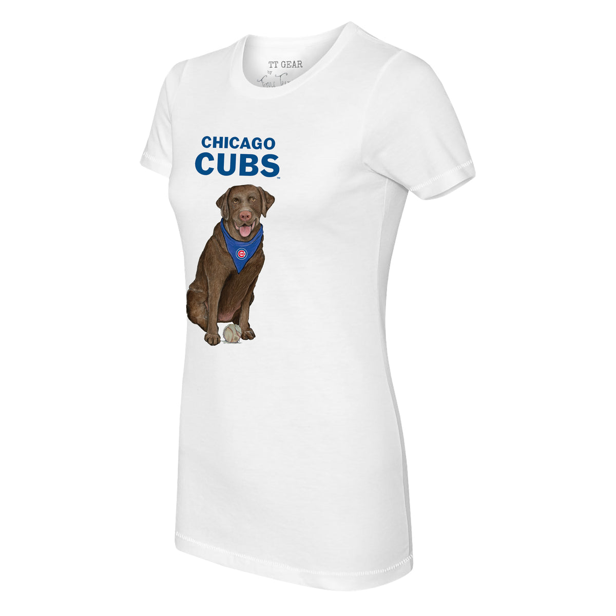 Chicago Cubs Chocolate Labrador Retriever Tee Shirt