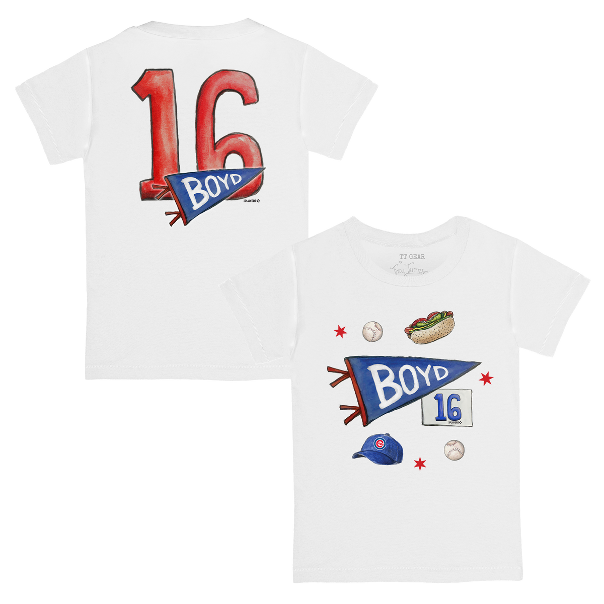 City Collage w/ Name, Number - Kid's Tee Shirt - Tiny Turnip