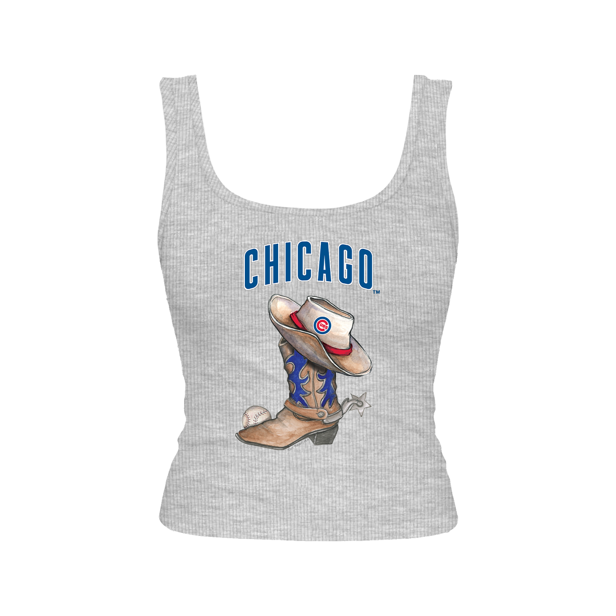 Chicago Cubs Cowboy Boot Emmy Tank