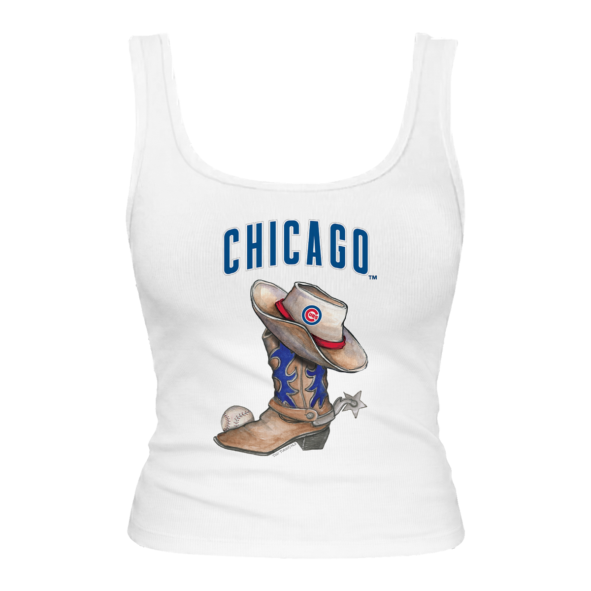Chicago Cubs Cowboy Boot Emmy Tank