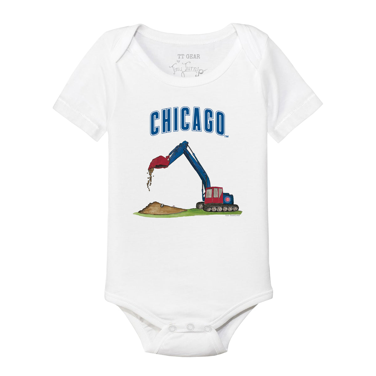 Chicago Cubs Excavator Short Sleeve Snapper