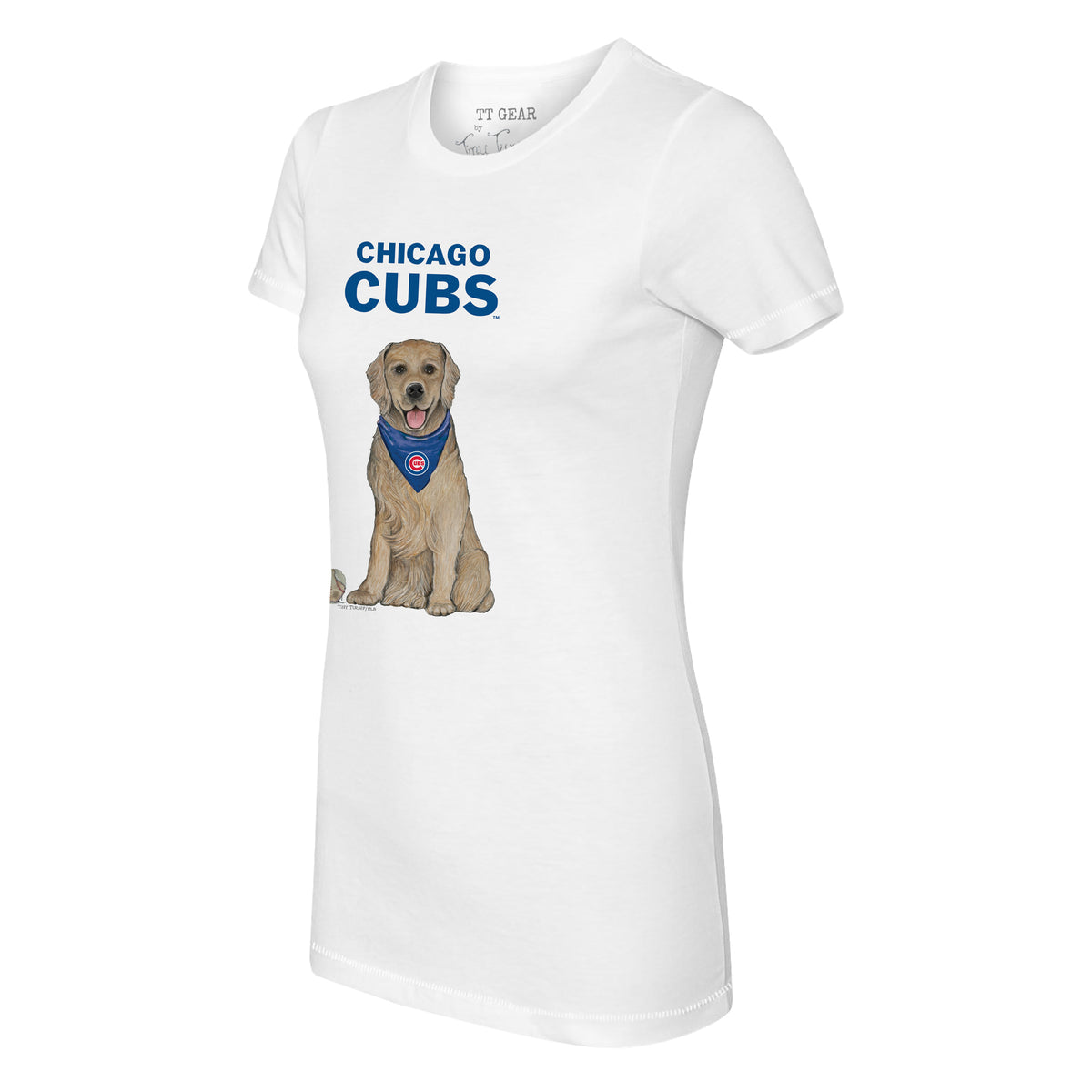 Chicago Cubs Golden Retriever Tee Shirt
