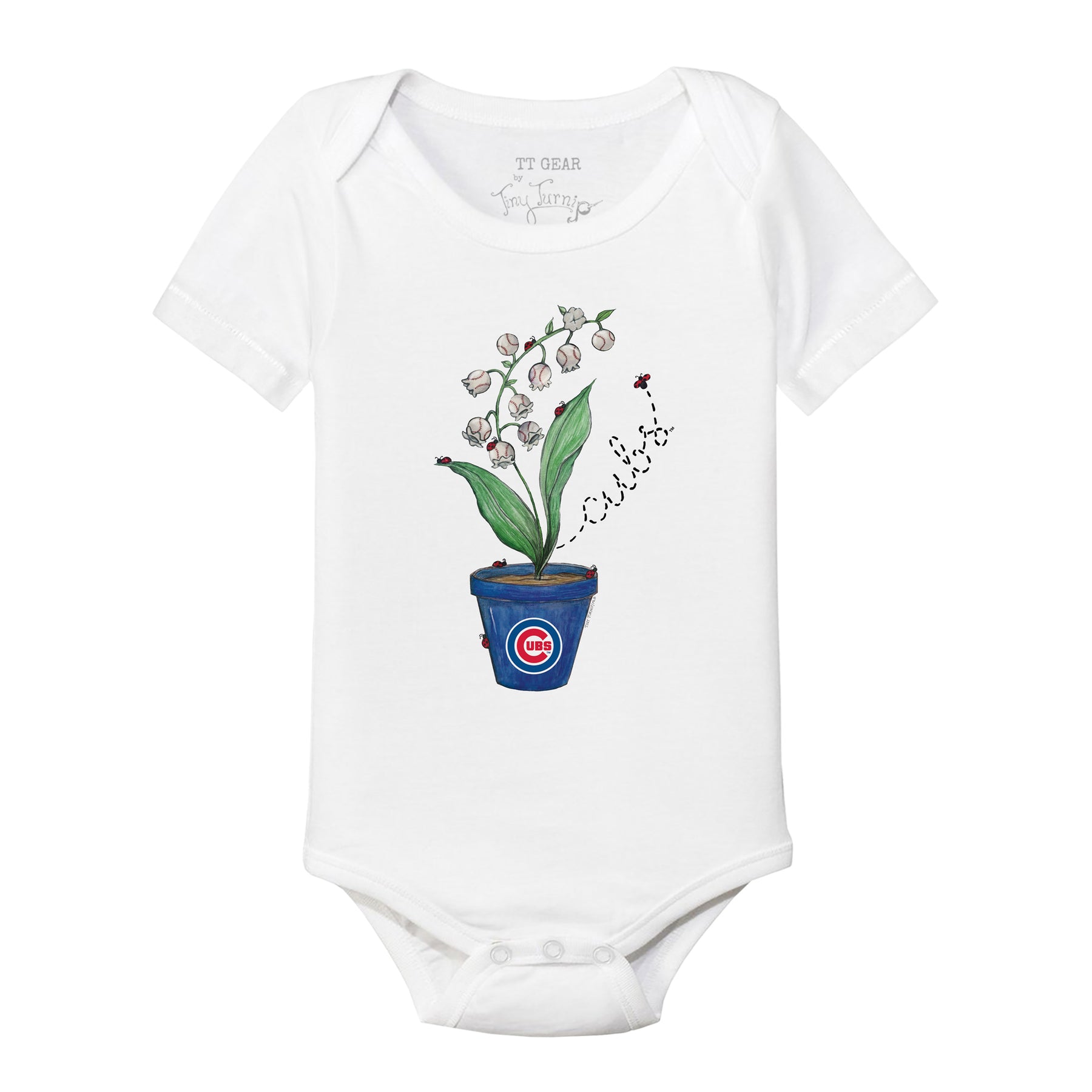 Chicago Cubs Ladybug Short Sleeve Snapper