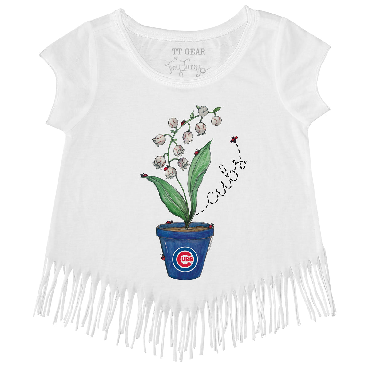Chicago Cubs Ladybug Fringe Tee