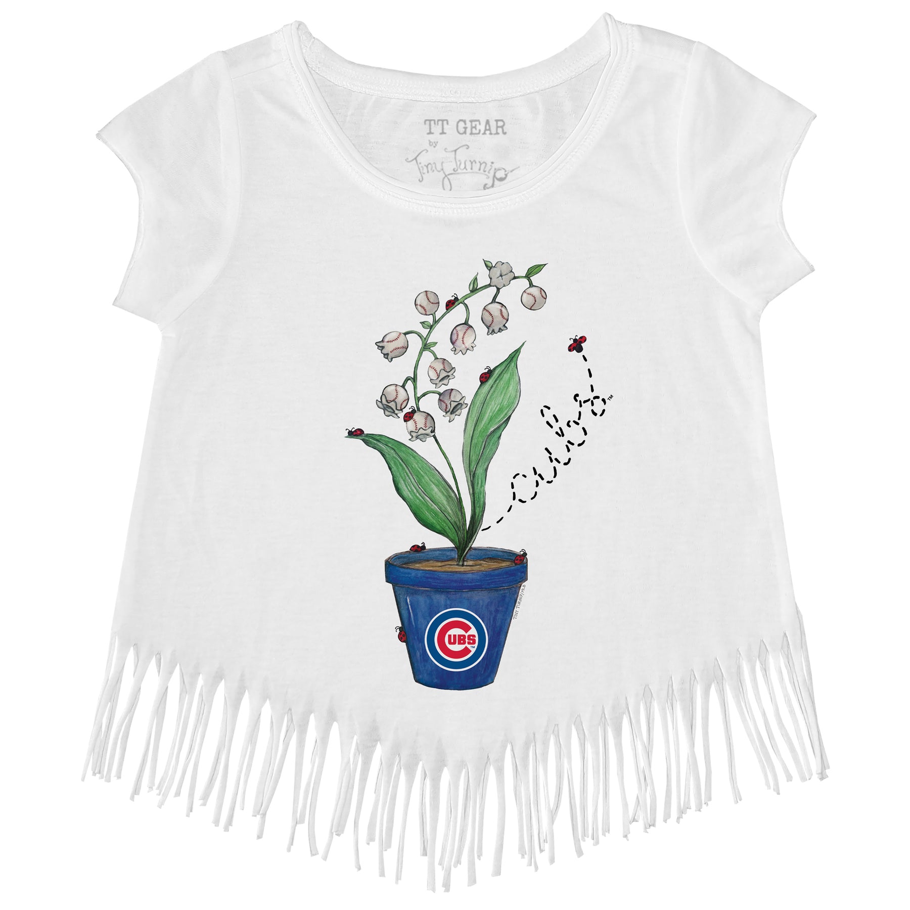 Chicago Cubs Ladybug Fringe Tee