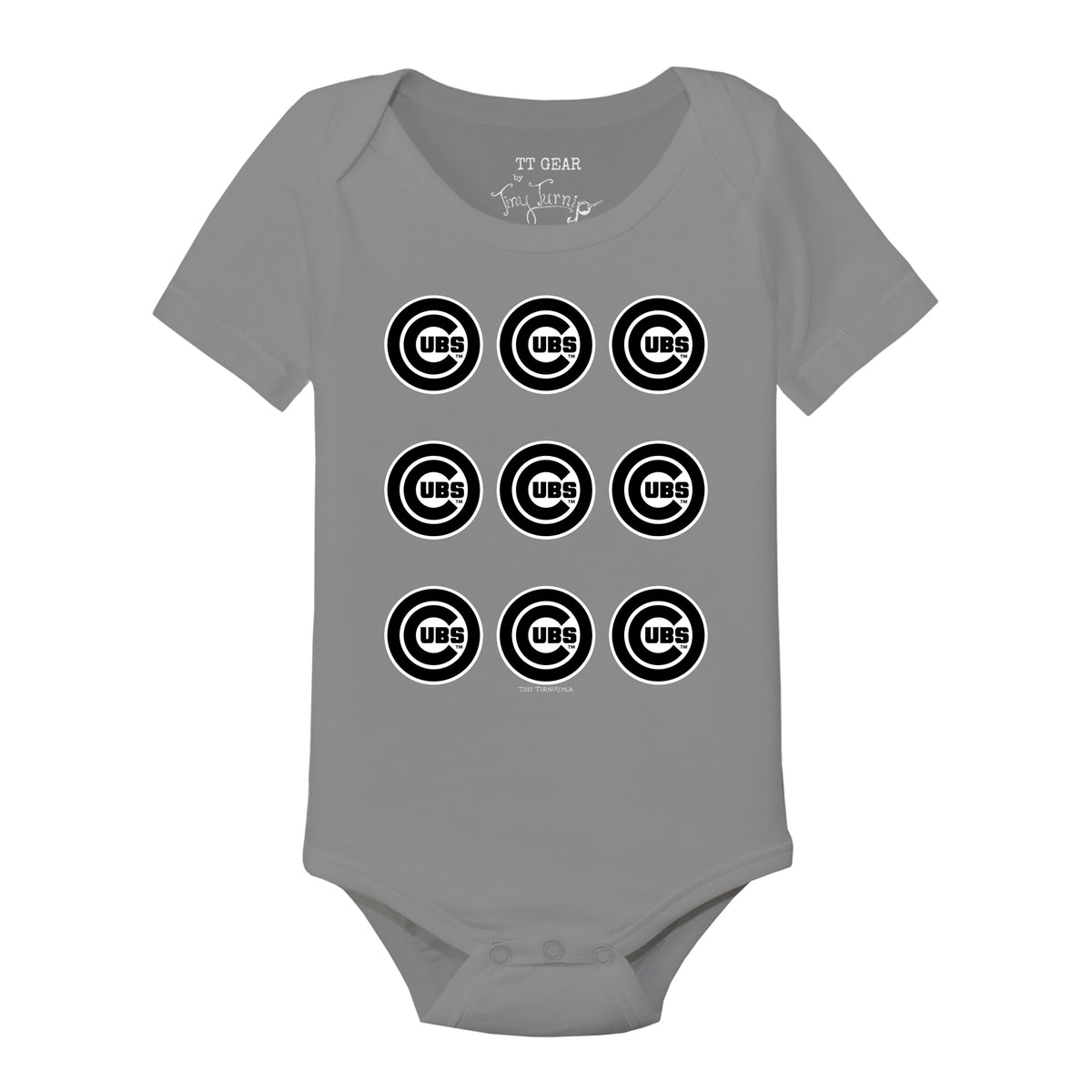 Chicago Cubs Logo Grid Short Sleeve Snapper