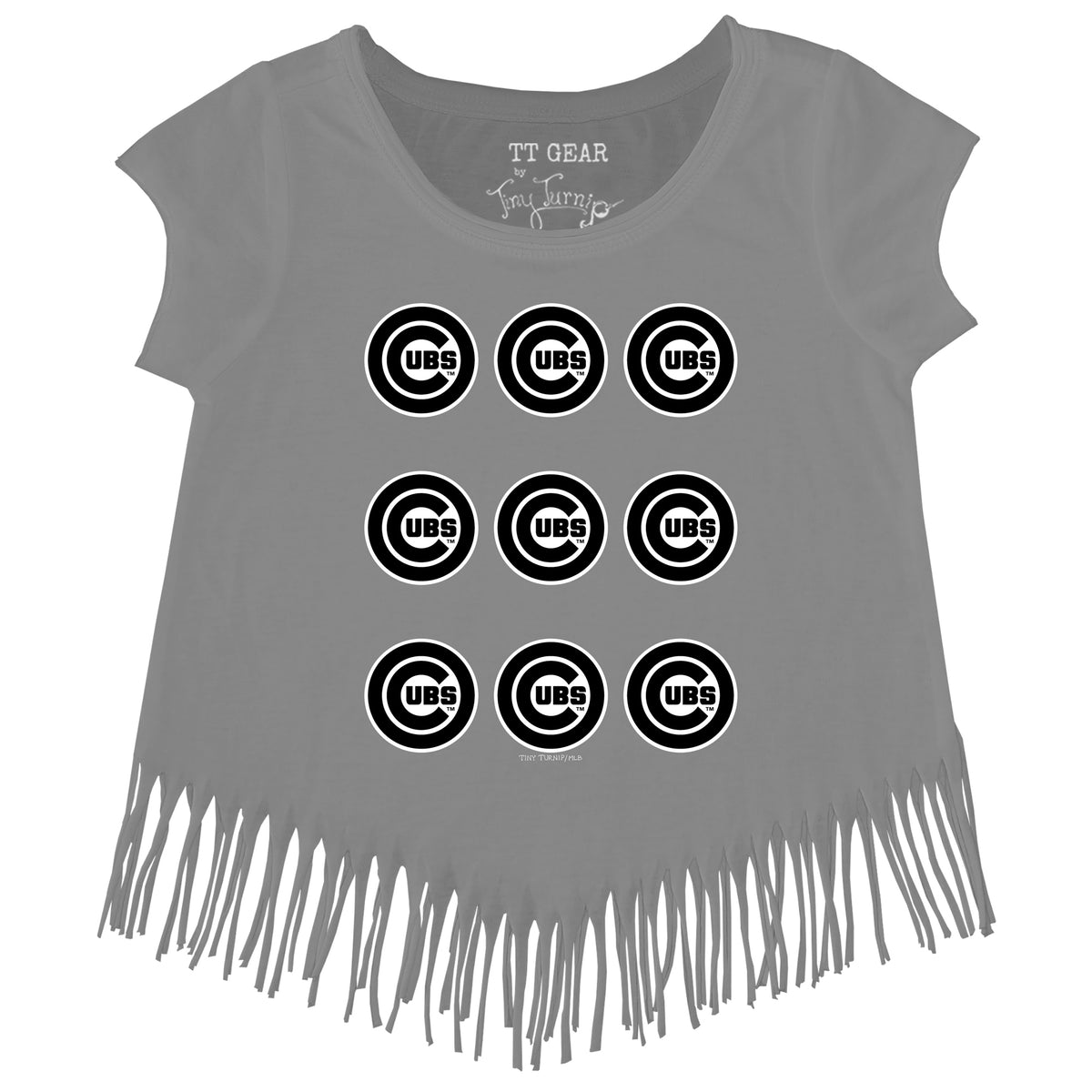 Chicago Cubs Logo Grid Fringe Tee