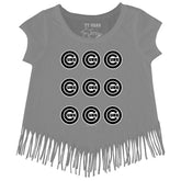 Chicago Cubs Logo Grid Fringe Tee