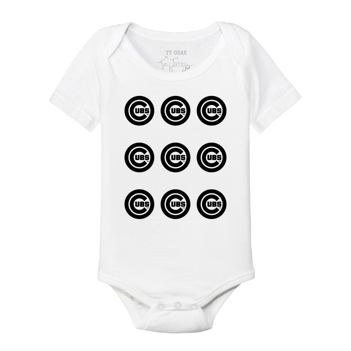 Chicago Cubs Logo Grid Short Sleeve Snapper