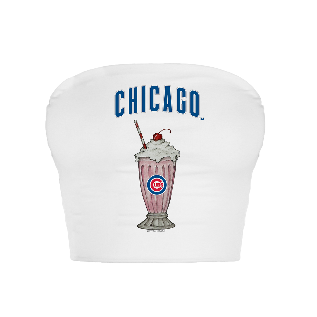 Chicago Cubs Milkshake Crop Tube Top
