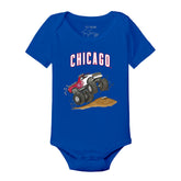 Chicago Cubs Monster Truck Short Sleeve Snapper