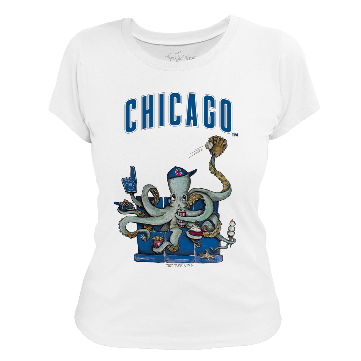Chicago Cubs Octopus Tee Shirt