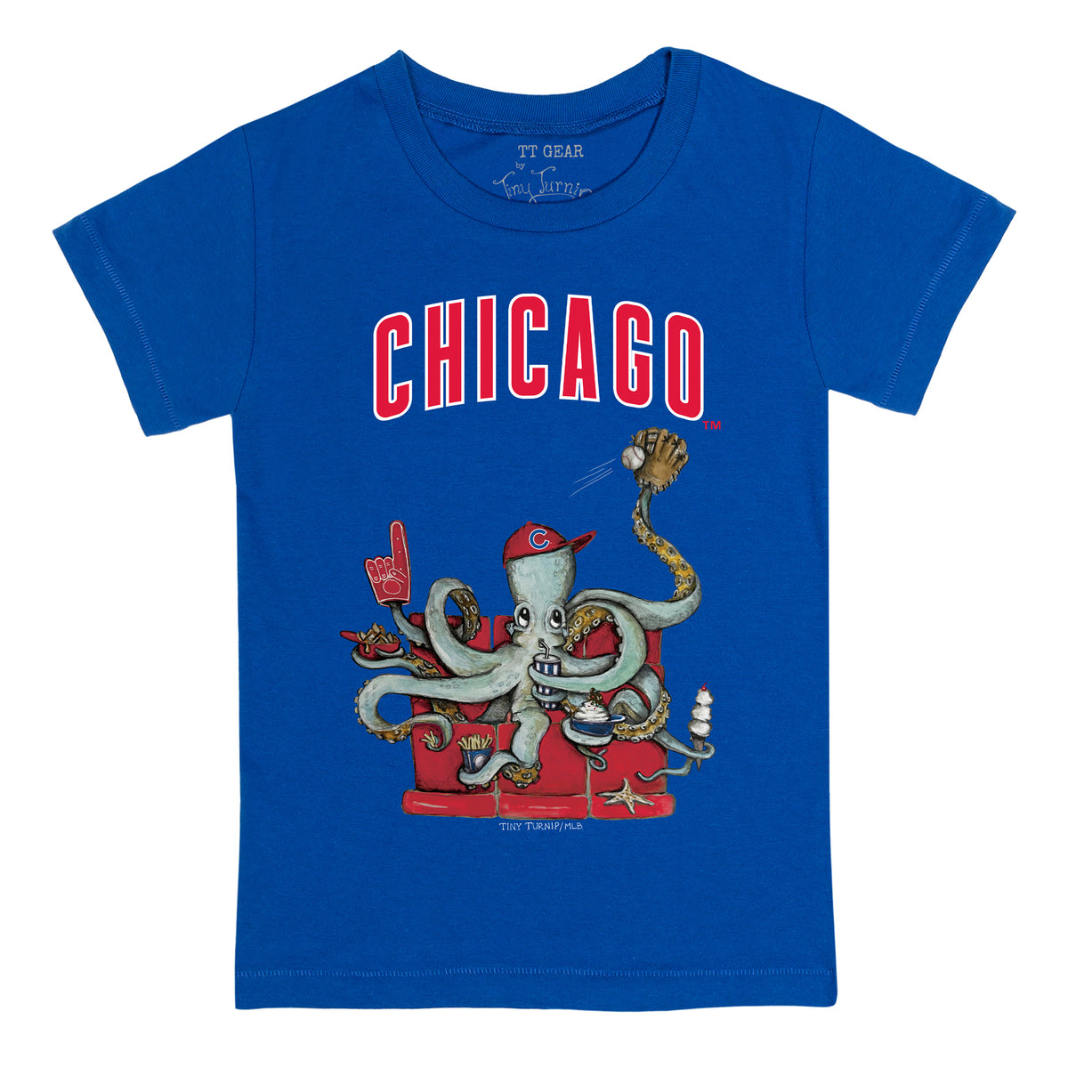 Chicago Cubs Octopus Tee Shirt