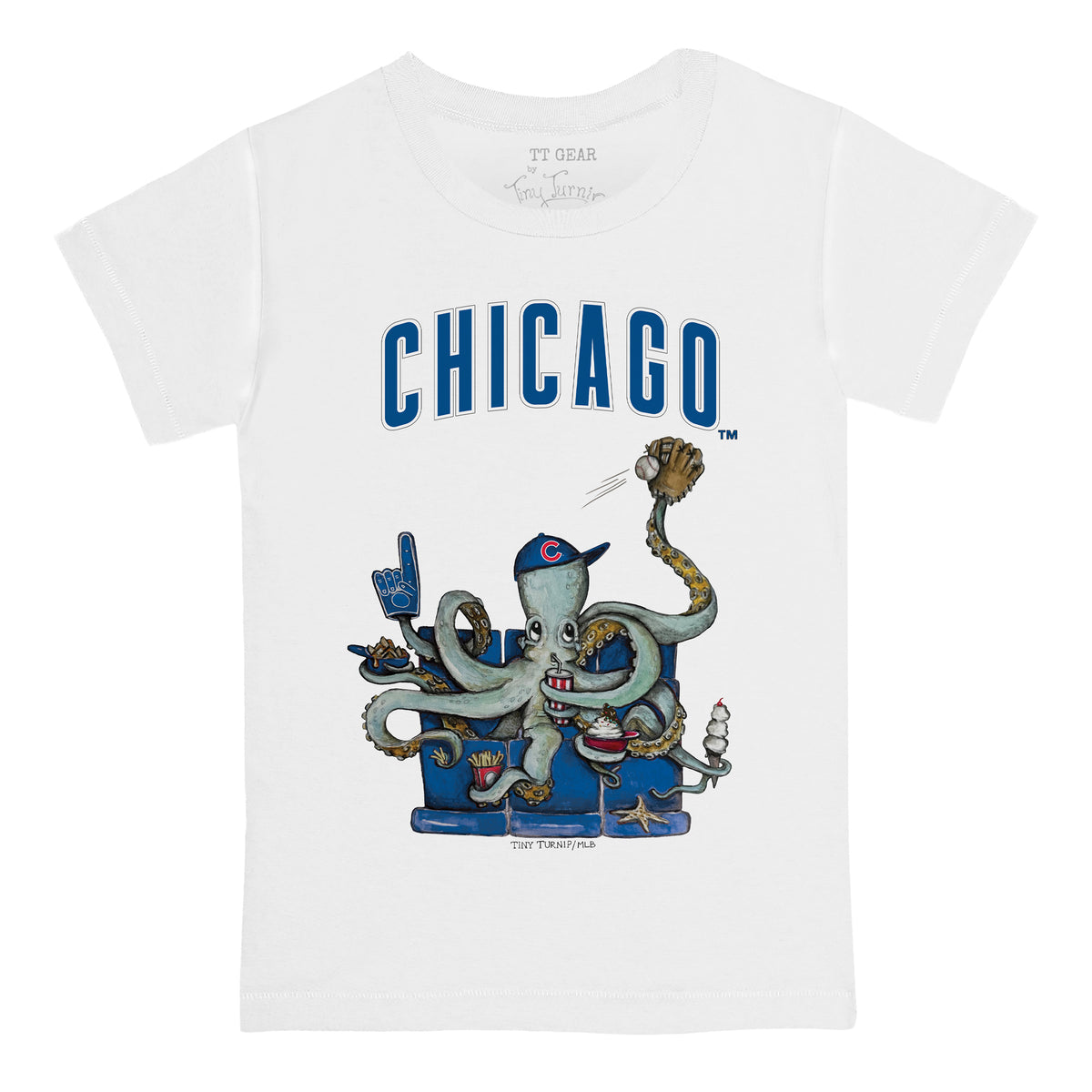Chicago Cubs Octopus Tee Shirt