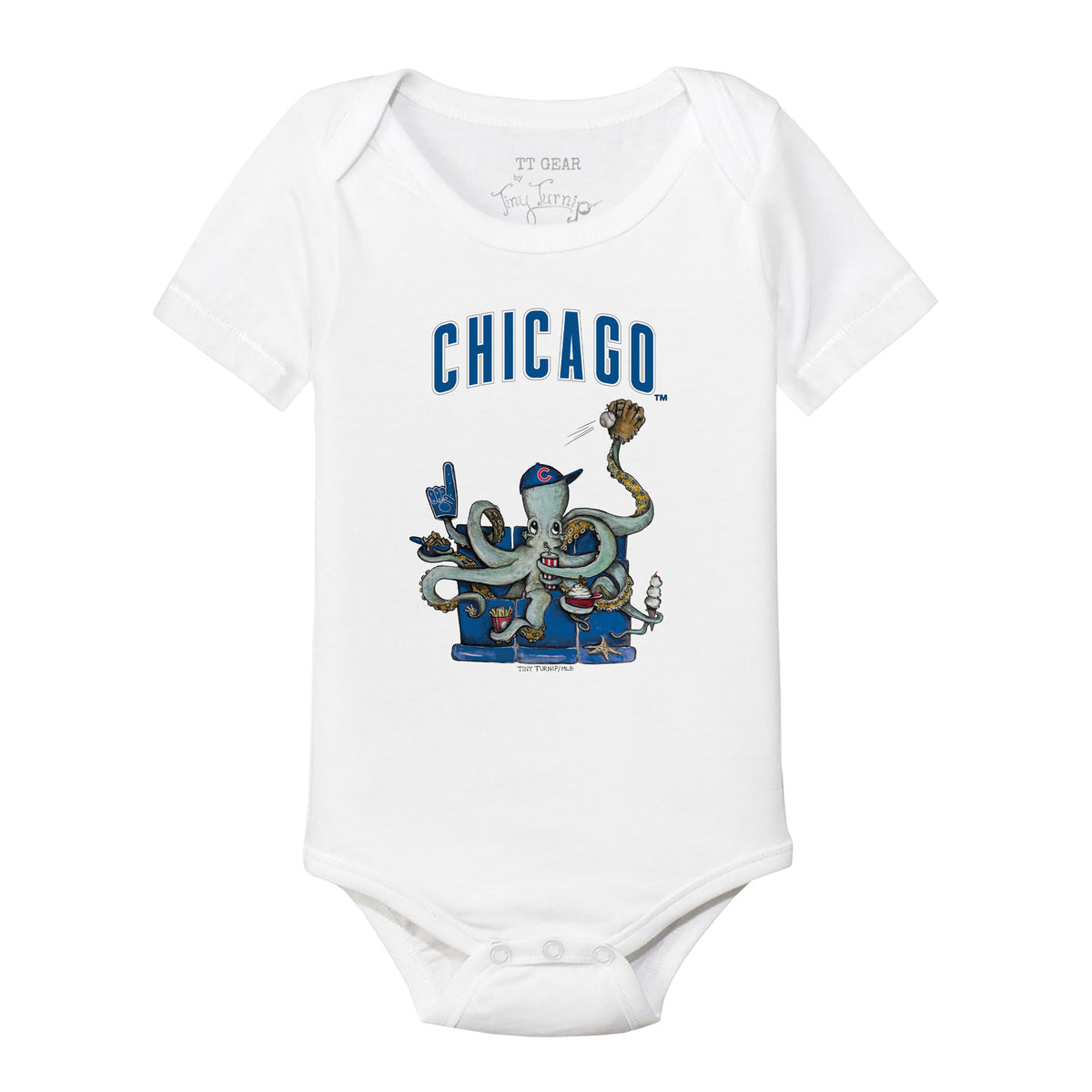 Chicago Cubs Octopus Short Sleeve Snapper