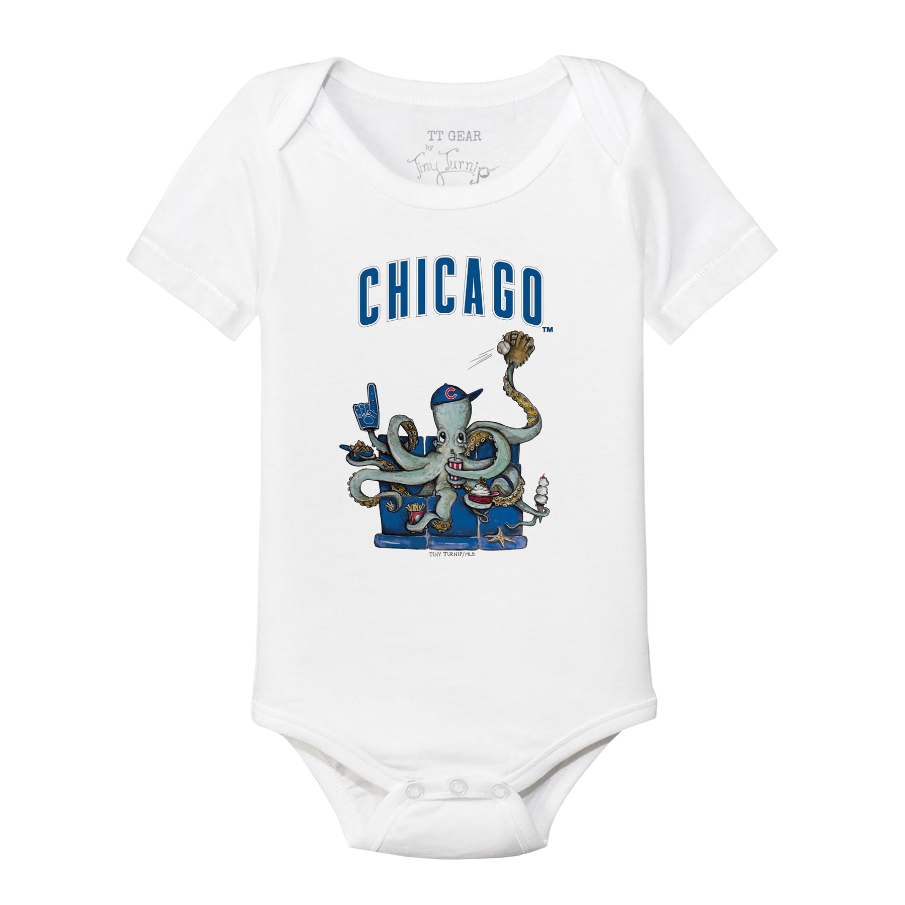 Chicago Cubs Octopus Short Sleeve Snapper